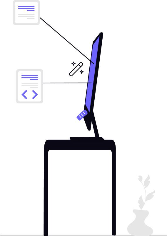 AI code generation illustration