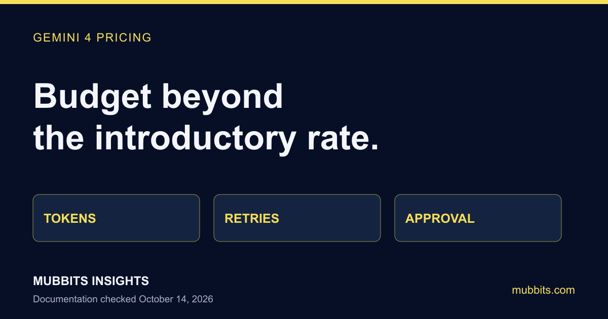 Program Budget Summary Gemini 4 Pricing: Argon API Costs & a SaaS Budget | MUBBITS